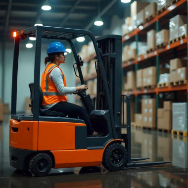 Кто может управлять электроштабелером?