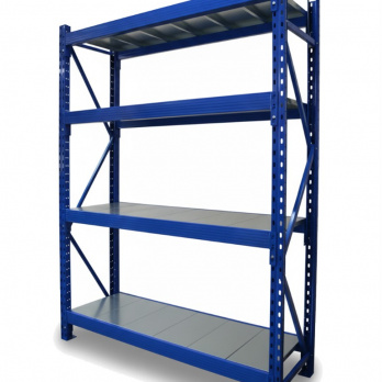 Среднегрузовой стеллаж Силач / 2000x1500x500 мм / 4 яруса