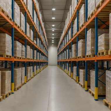 Безопасность склада: защита стеллажей от столкновения складской техники