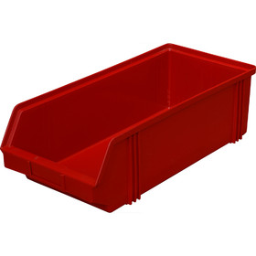 Пластиковый ящик для склада 500х230х150, красный
