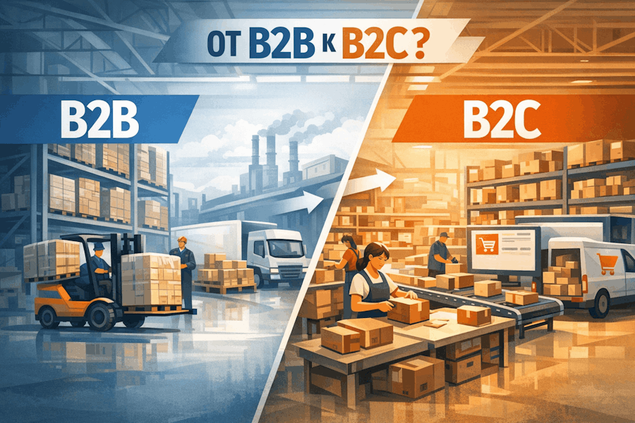 Как меняются требования к складу при переходе от B2B к B2C