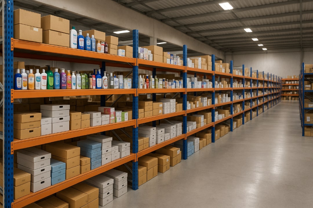 Слишком узкие проходы между стеллажами