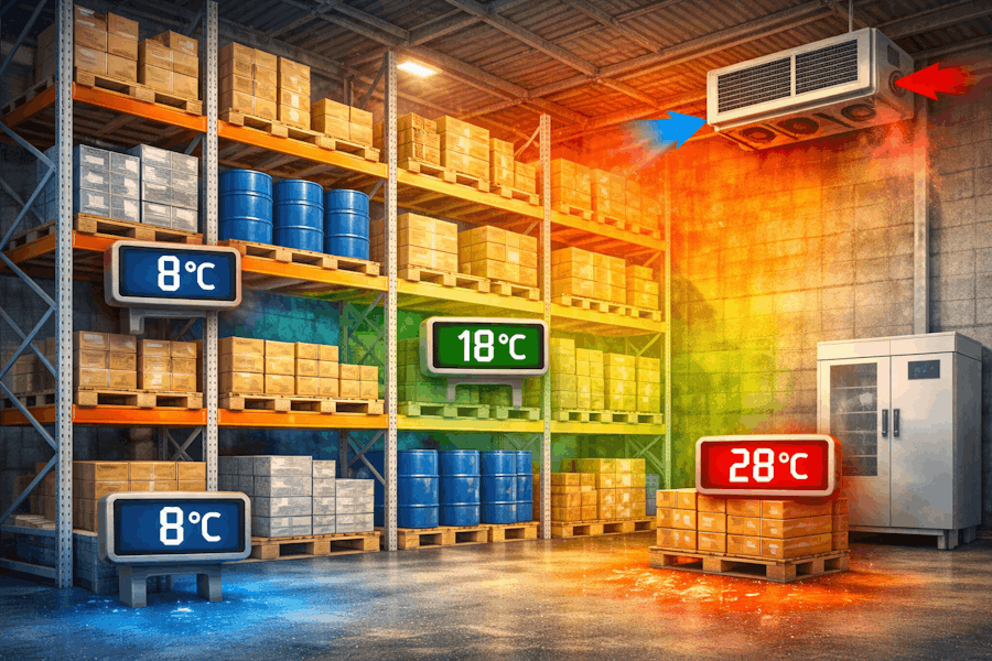 Температурная карта склада