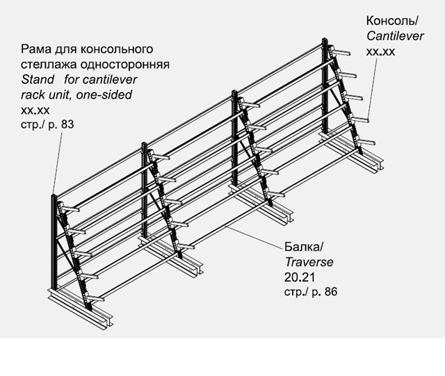 Инструкция по сборке консольных стеллажей